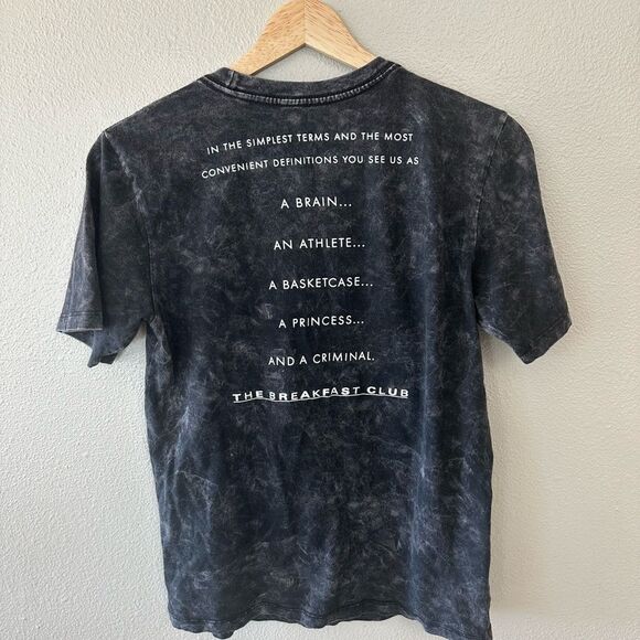 The Breakfast Club Graphic Acid Wash Cotton Screen Tee Size XS - Picture 5 of 5